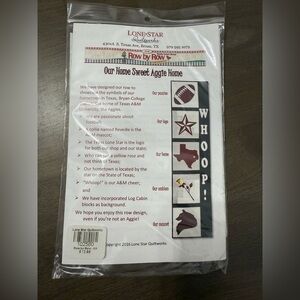 Lone Star Quiltworks Texas A&M Aggie Home Pattern & Fabric kit